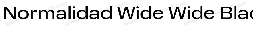 Normalidad Wide Wide Black字体转换